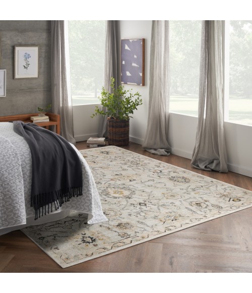 Nourison Oushak Home Grey OUS01 10 ft. X 14 ft. Rect. Rug