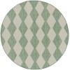 Nourison Positano Blue Green POS04 6 ft. X Round Rug