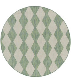 Nourison Positano Blue Green POS04 6 ft. X Round Rug