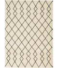 Nourison Geometric Shag Ivory/Charcoal GOS01 5 ft. 3 in. X 7 ft. 3 in. Rect. Rug