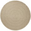 Nourison Tulum Taupe Grey TLM04 8 ft. X Round Rug