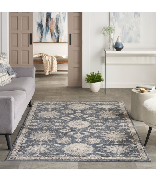 Nourison Concerto Blue Beige Rug CNC06 5 ft. 3 in. X 7 ft. 3 in. Rect. - Rugs Town Nourison Concerto Blue Beige CNC06 5 ft. 3 in. X 7 ft. 3 in. Rect. Rug