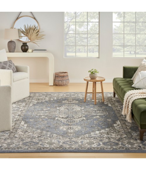 Nourison Concerto Blue CNC05 5 ft. 3 in. X 7 ft. 3 in. Rect. Rug