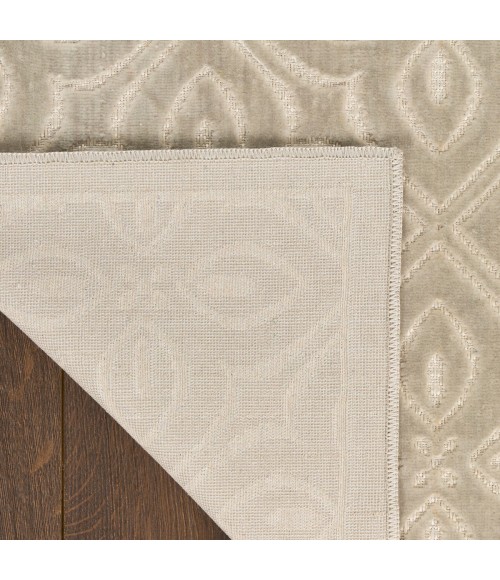 Nourison Washable Charm Silver Ivory WCH03 4 ft. X 6 ft. Rect. Rug