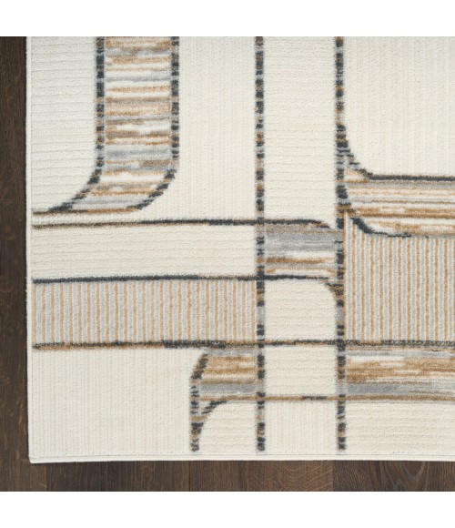 Nourison Nordic Ivory Multicolor NRC17 4 ft. X 6 ft. Rect. Rug