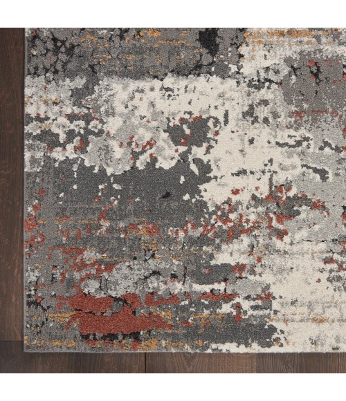 Nourison Ludlow Grey/Multi LDW02 2 ft. 2 in. X 7 ft. 6 in. Rect. Rug