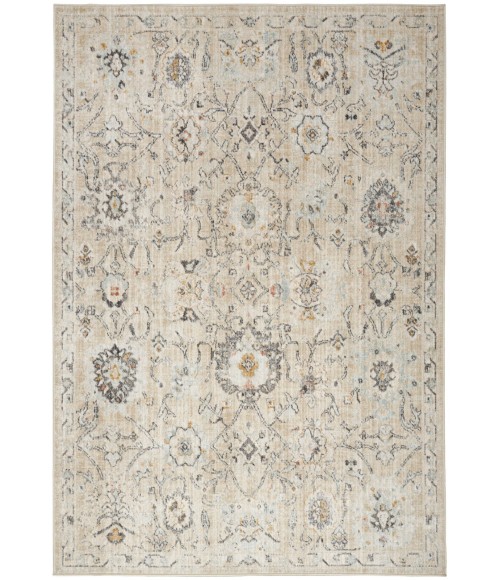 Nourison Oushak Home Cream OUS01 6 ft. X 9 ft. Rect. Rug