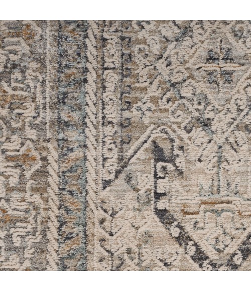 Nourison Nyle Ivory/Grey/Blue NYE01 2 ft. 6 in. X 4 ft. 6 in. Rect. Rug