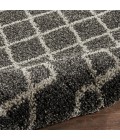 Nourison Geometric Shag Charcoal GOS01 2 ft. 2 in. X 3 ft. 9 in. Rect. Rug