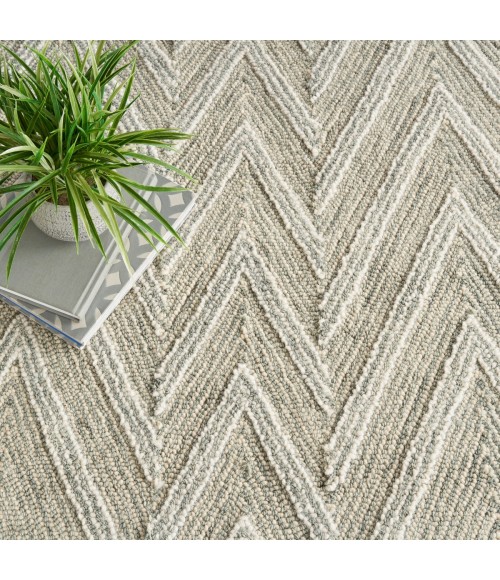 Nourison Interlock Teal ITL04 8 ft. X 11 ft. Rect. Rug