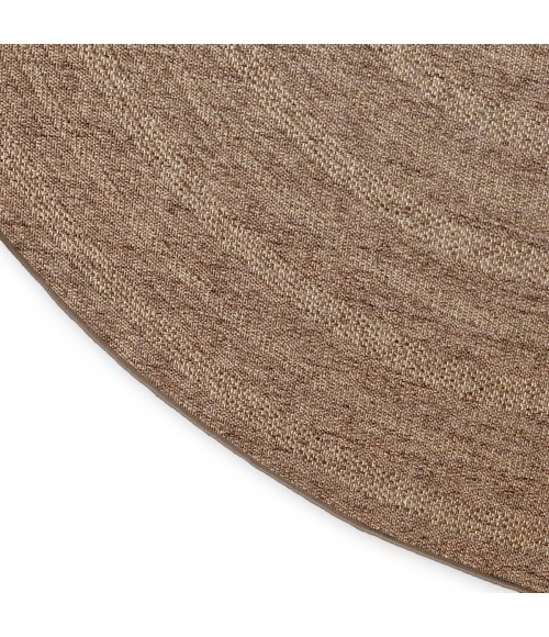 Nourison Tulum Brown TLM04 8 ft. X Round Rug