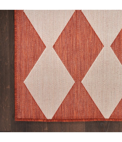 Nourison Positano Terracotta POS04 6 ft. X 9 ft. Rect. Rug