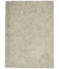 Nourison Interlock Blue Ivory ITL03 5 ft. X 8 ft. Rect. Rug