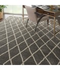 Nourison Geometric Shag Silver GOS01 7 ft. 10 in. X 9 ft. 10 in. Rect. Rug
