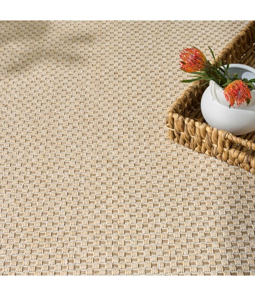 Nourison Tulum Cream TLM03 8 ft. X Round Rug