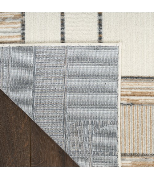 Nourison Nordic Ivory Multicolor NRC17 4 ft. X 6 ft. Rect. Rug