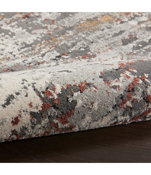 Nourison Ludlow Grey/Multi LDW02 2 ft. 2 in. X 7 ft. 6 in. Rect. Rug