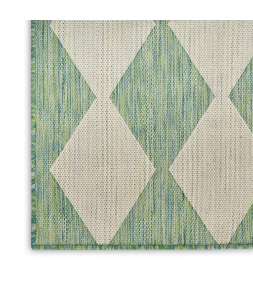 Nourison Positano Blue Green POS04 6 ft. X 9 ft. Rect. Rug