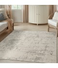 Nourison Concerto Cream Grey CNC01 3 ft. 9 in. X 5 ft. 9 in. Rect. Rug