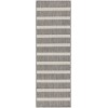 Nourison Positano Charcoal Ivory POS03 2 ft. X 6 ft. Rect. Rug