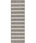 Nourison Positano Charcoal Ivory POS03 2 ft. X 6 ft. Rect. Rug