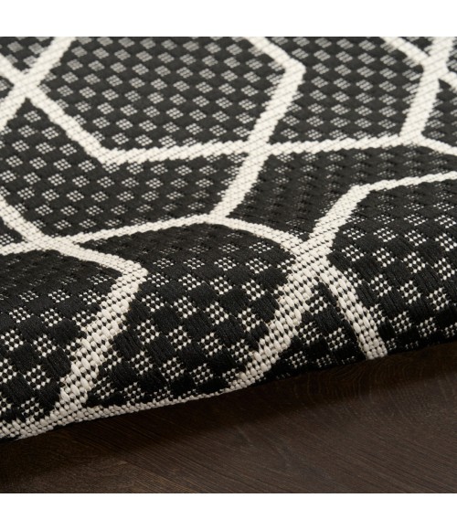 Nourison Horizon Indoor/Outdoor Black HOZ01 8 ft. X 10 ft. Rect. Rug