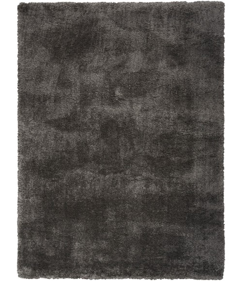 Nourison Luxurious Shag Grey LXR05 4 ft. X 6 ft. Rect. Rug