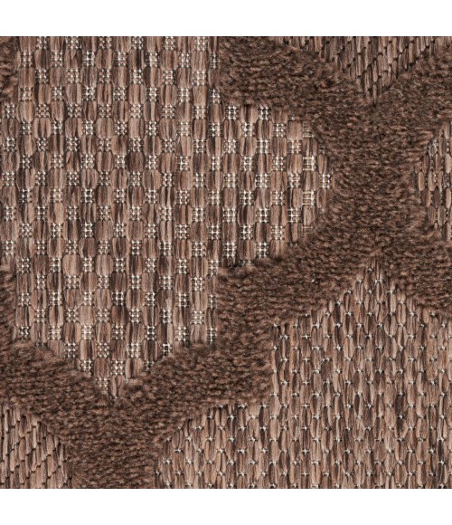 Nourison Easy Care Brown NES01 10 ft. X 14 ft. Rect. Rug