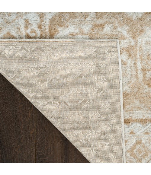 Nourison Dekor Cream Beige DEK01 5 ft. 3 in. X 7 ft. Rect. Rug
