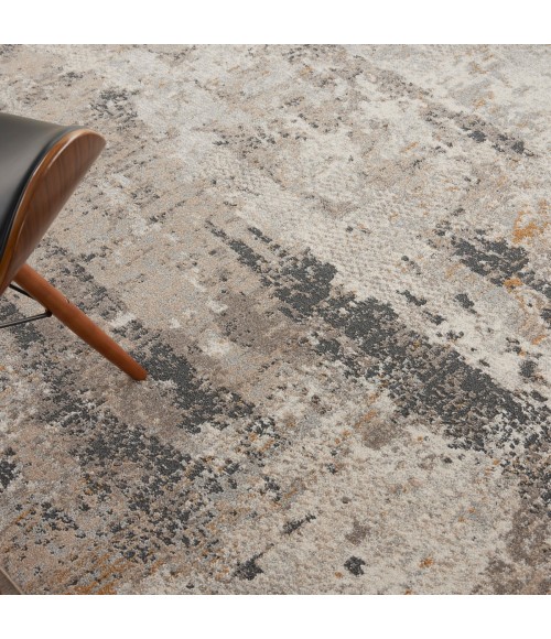 Nourison Ludlow Cream Grey Rug LDW05 7 ft. 10 in. X 9 ft. 10 in. Rect. - Rugs Town Nourison Ludlow Cream Grey LDW05 7 ft. 10 in. X 9 ft. 10 in. Rect. Rug