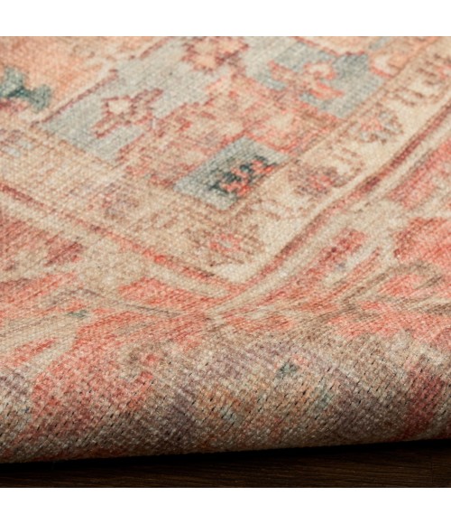 Nourison Vintage Washables Coral Taupe VWS07 7 ft. 10 in. X 9 ft. 10 in. Rect. Rug