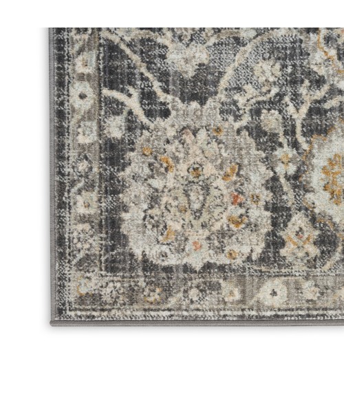 Nourison Oushak Home Charcoal OUS01 6 ft. X 9 ft. Rect. Rug