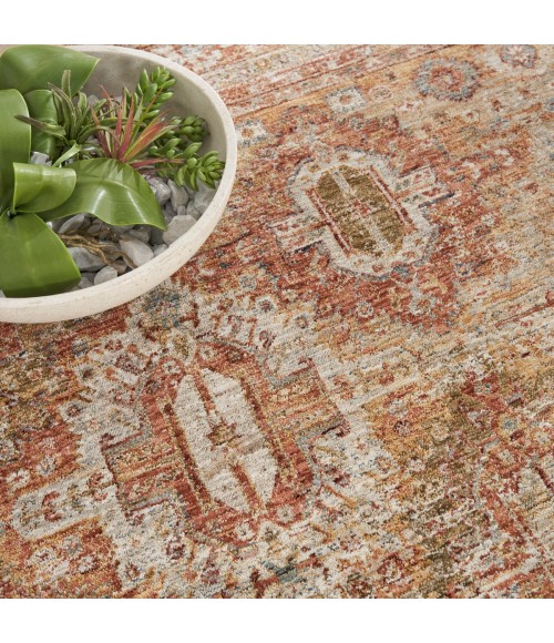 Nourison Petra Rust PTR01 5 ft. 3 in. X 7 ft. 8 in. Rect. Rug