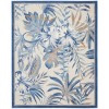 Nourison Pompeii Ivory Blue PMP02 7 ft. 10 in. X 9 ft. 10 in. Rect. Rug