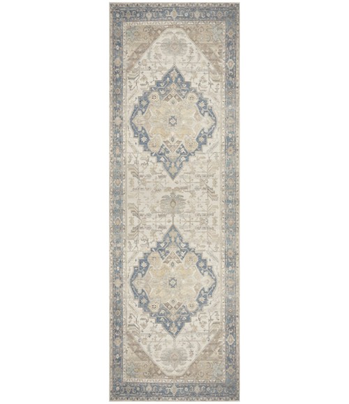 Nourison Vintage Washables Blue Green VWS13 2 ft. X 6 ft. Rect. Rug