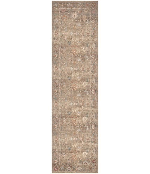 Nourison Vintage Washables Taupe Multicolor VWS09 2 ft. 2 in. X 8 ft. Rect. Rug