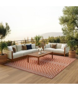 Nourison Positano Terracotta POS02 9 ft. X 12 ft. Rect. Rug