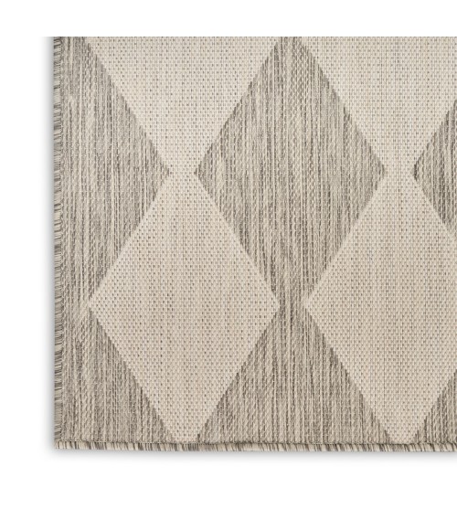 Nourison Positano Light Grey POS04 6 ft. X 9 ft. Rect. Rug