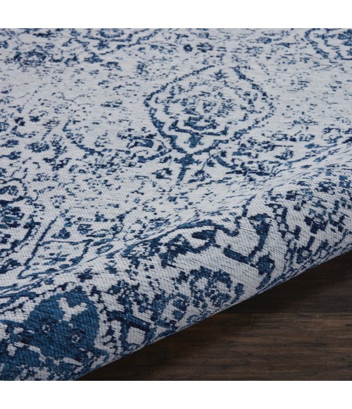 Nourison Damask Iory Navy Rug DAS06 9 ft. x 12 ft. Rect. Nourison Damask Iory Navy DAS06 9 ft. x 12 ft. Rect. Rug