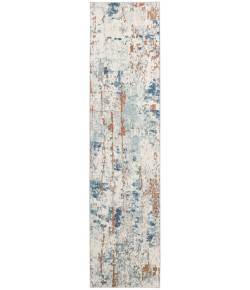 Nourison Concerto Beige Blue Rust CNC01 2 ft. 2 in. X 7 ft. 6 in. Rect. Rug