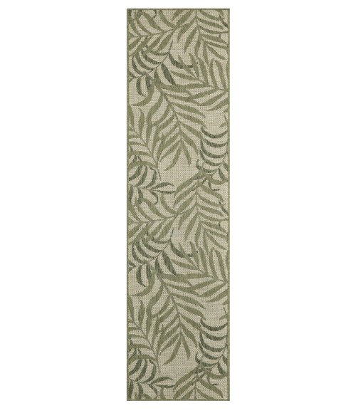 Nourison Garden Oasis Ivory Green GOA01 2 ft. X 6 ft. Rect. Rug