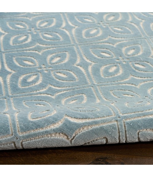 Nourison Washable Charm Blue Ivory WCH03 4 ft. X 6 ft. Rect. Rug