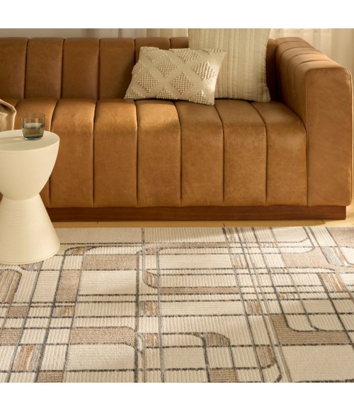 Nourison Nordic Ivory Multicolor NRC17 4 ft. X 6 ft. Rect. Rug