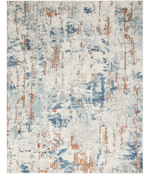 Nourison Concerto Beige Blue Rust CNC01 5 ft. 3 in. X 7 ft. 3 in. Rect. Rug