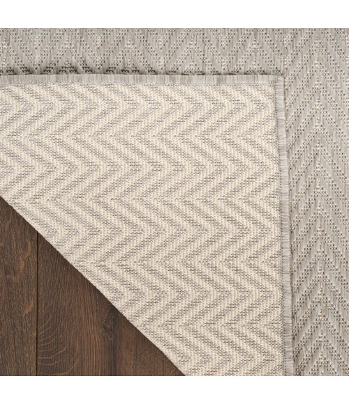 Nourison Horizon Indoor/Outdoor Grey HOZ02 9 ft. X 12 ft. Rect. Rug