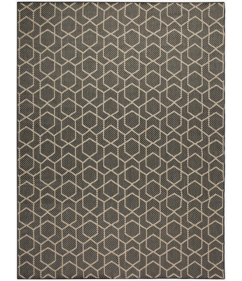 Nourison Horizon Indoor/Outdoor Charcoal HOZ01 8 ft. X 10 ft. Rect. Rug