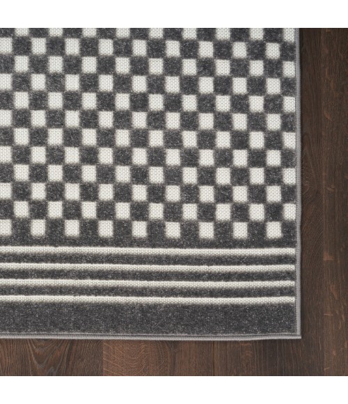 Nourison Casual Grey CSU02 2 ft. X 6 ft. Rect. Rug