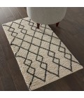 Nourison Geometric Shag Ivory/Charcoal GOS01 2 ft. 2 in. X 3 ft. 9 in. Rect. Rug