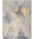 Nourison Prismatic Grey Gold PRS28 4 ft. X 6 ft. Rect. Rug