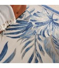 Nourison Pompeii Ivory Blue PMP02 7 ft. 10 in. X 9 ft. 10 in. Rect. Rug
